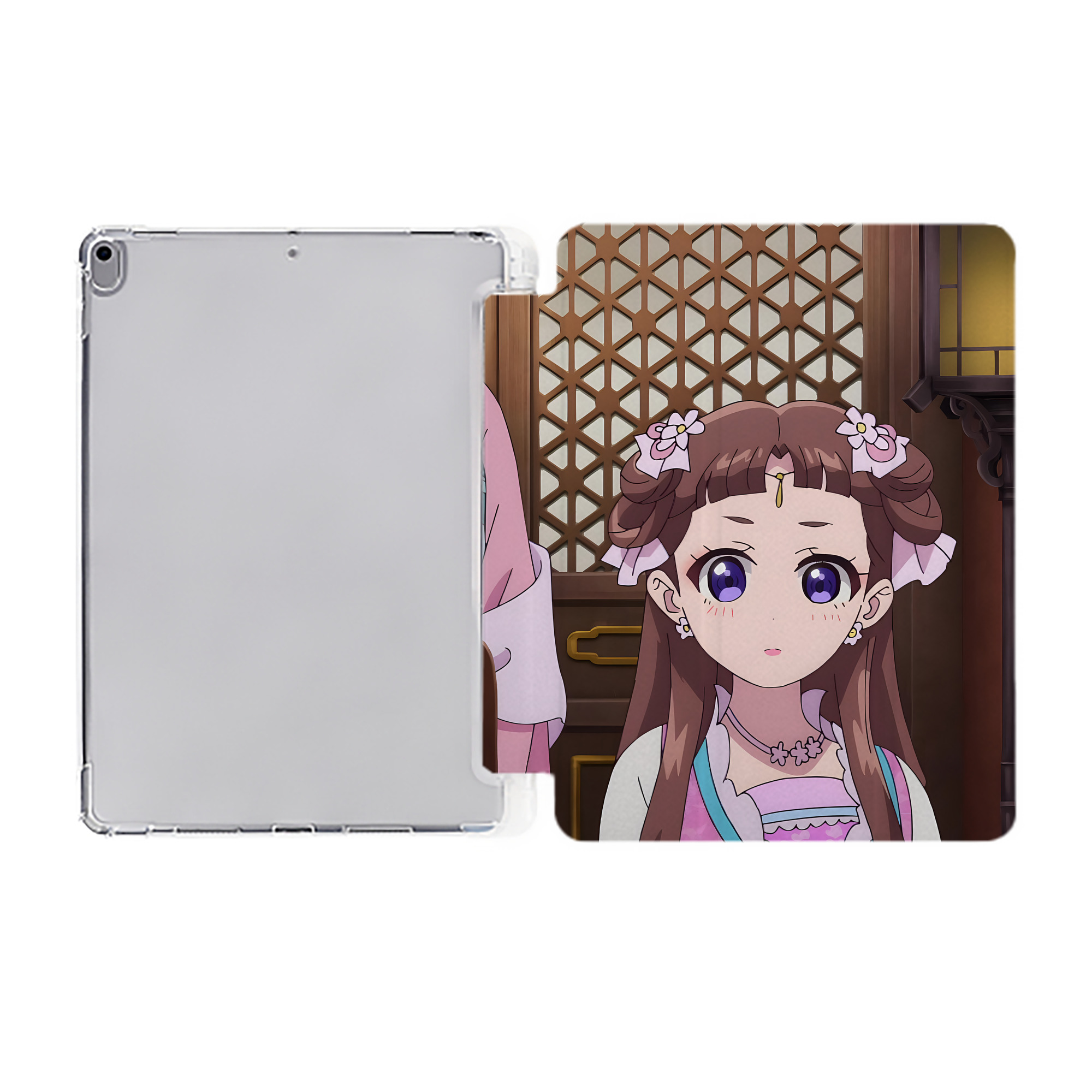 （画像用） 薬屋のひとりごと The Apothecary Diaries IPad ケース ペン収納付き 三つ折りスタンド PUレザー×シリコン 対応機種9.5/10.5/10.9インチ